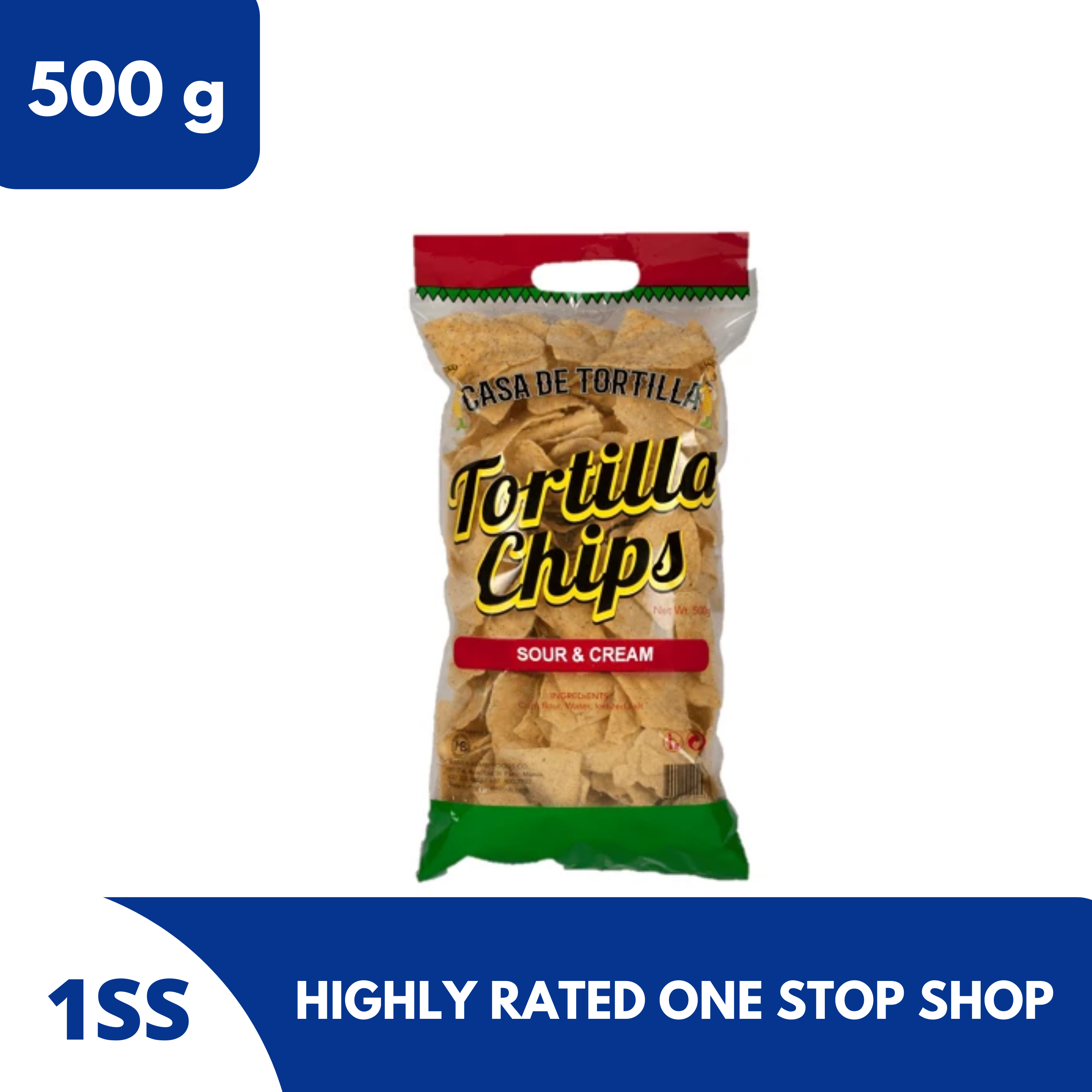 Casa De Tortilla, Tortilla Chips Sour & Cream Flavor, 500g Lazada PH