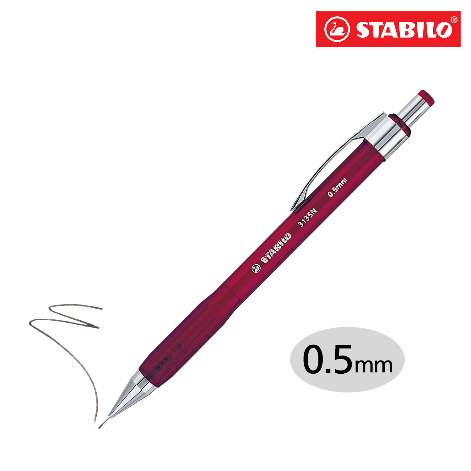 STABILO Mechanical Pencil 3135N/3137N Premium with Lead Refill 0.5mm