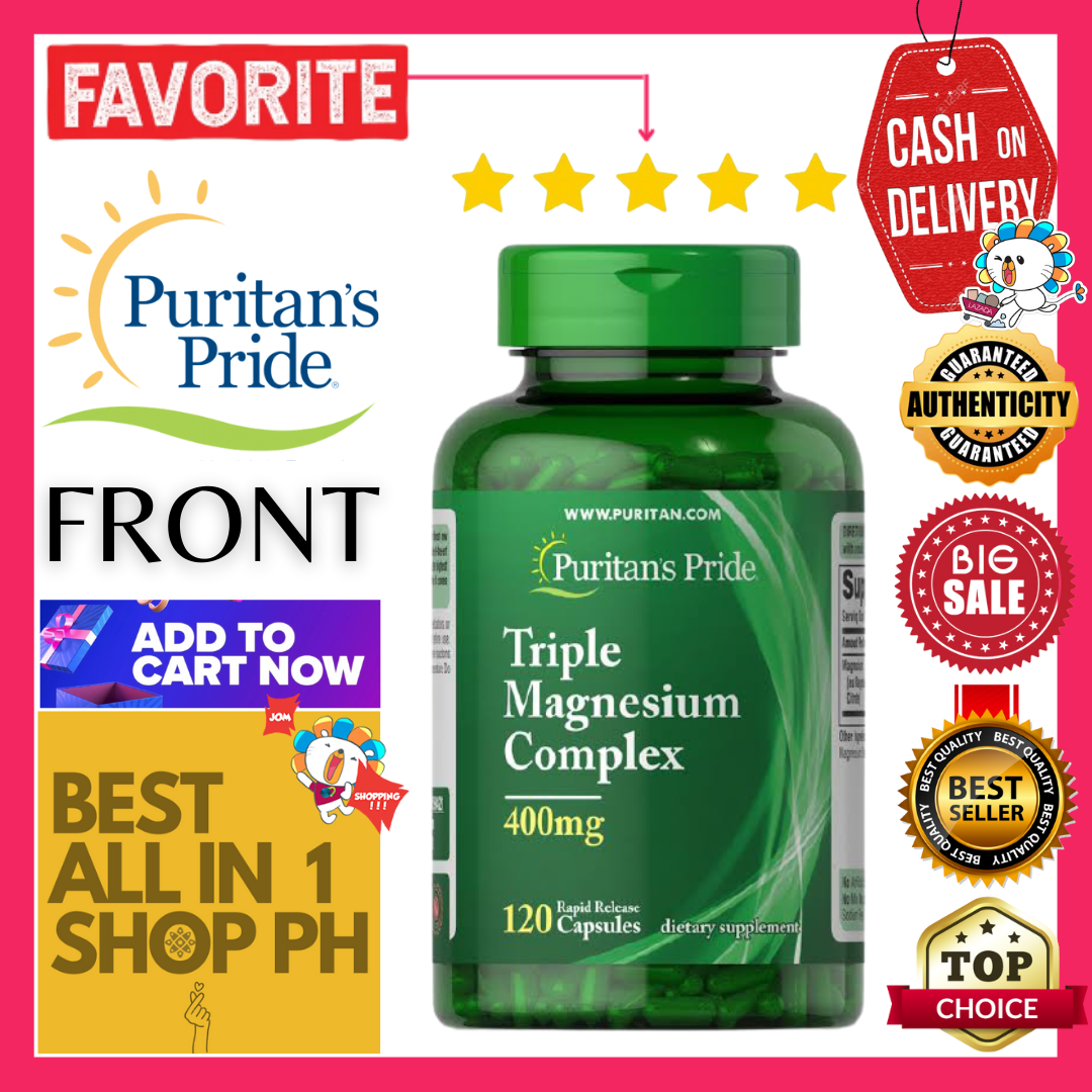 Puritan’s Pride Triple Magnesium Complex 400mg, 120 Rapid Release