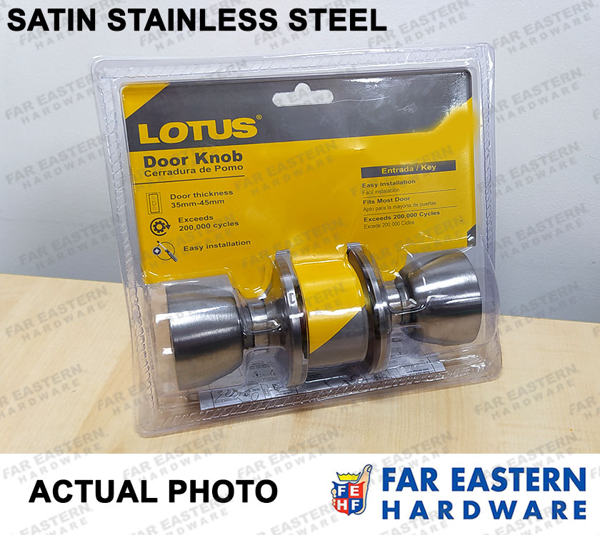 LOTUS Entrance Door Knob CL 588 Lockset Doorknob Push Lock Set LTVAR
