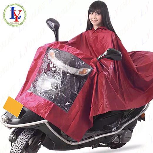 Single Raincoat Rain Gear Cover Motorcycle rain coat Maroon | Lazada PH