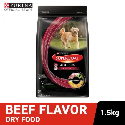 SUPERCOAT Beef Adult Dry Dog Food 1.5Kg