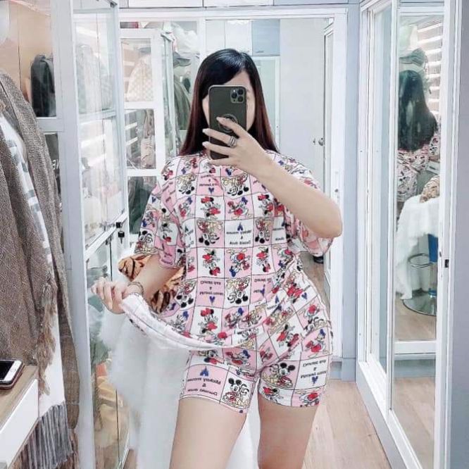 t shirt dress with biker shorts