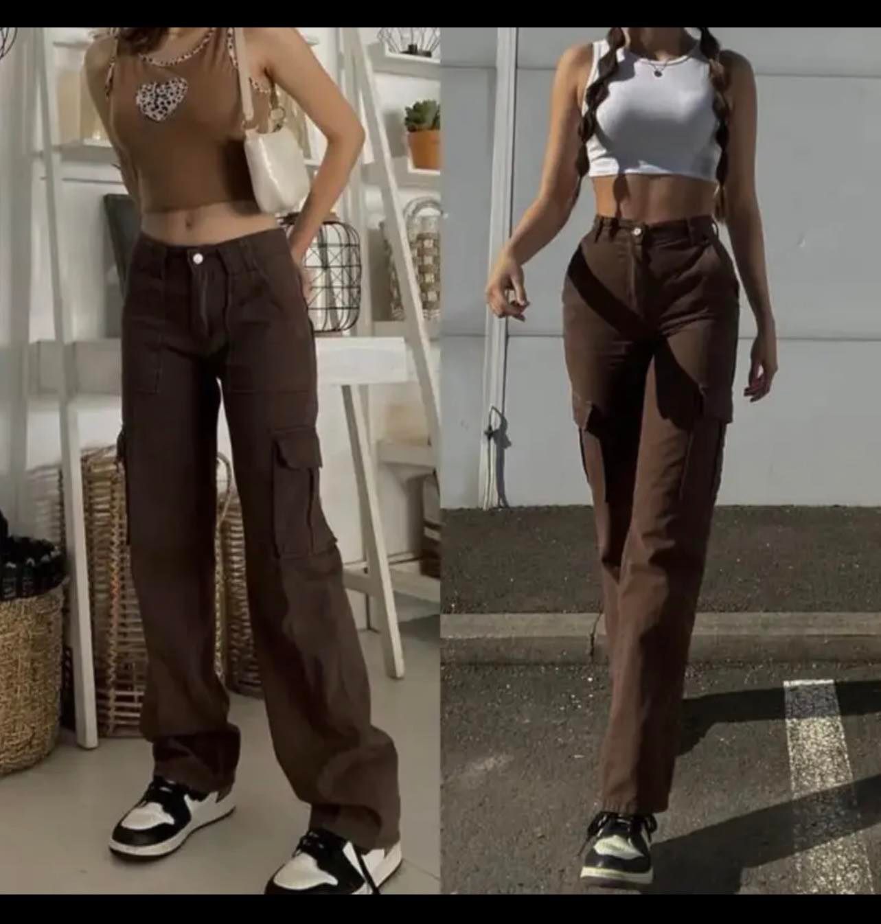 y2k 6 Pocket Cargo Pants Straight Cut Pants Casual Baggy Pants Women Men  Korea Wide Leg Pants