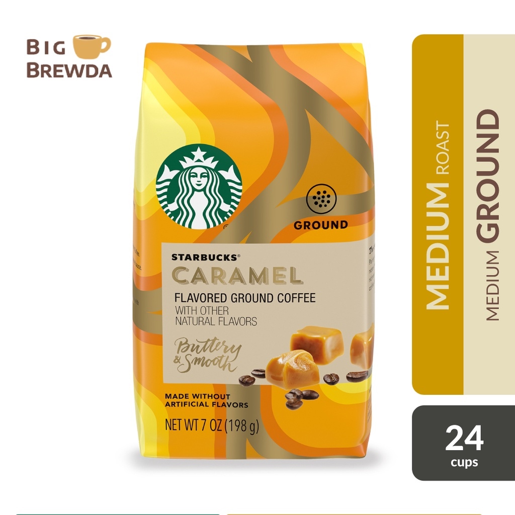 ☁ Starbucks Caramel Flavored Ground Coffee 7oz / 198g Lazada PH