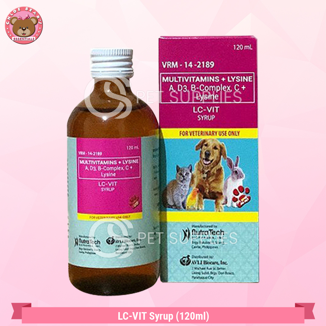 CHLOE-LC-VIT Syrup (Multivitamins + Lysine) – Vitamin A, D3, B-Complex ...