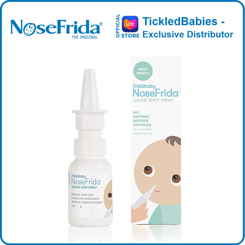 NoseFrida Nasal Spray - Natural Sea Salt Saline Solution - - - ( nose frida  sweden baby infant toddler nose cleaner )