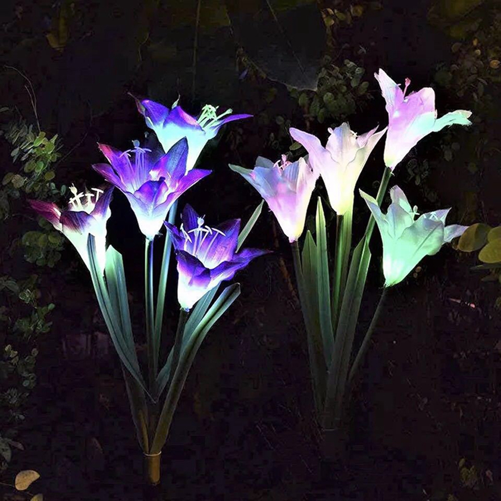 solar light lilies