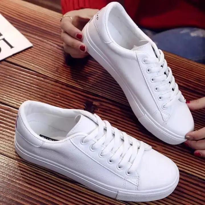 white lace slip on shoes