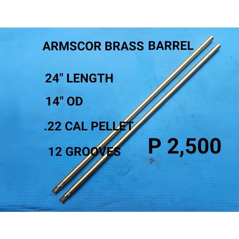 ARMSCOR AIRGUN BRASS BARREL (SASALPAK NA LANG) 24 INCHES 14MM OD 12