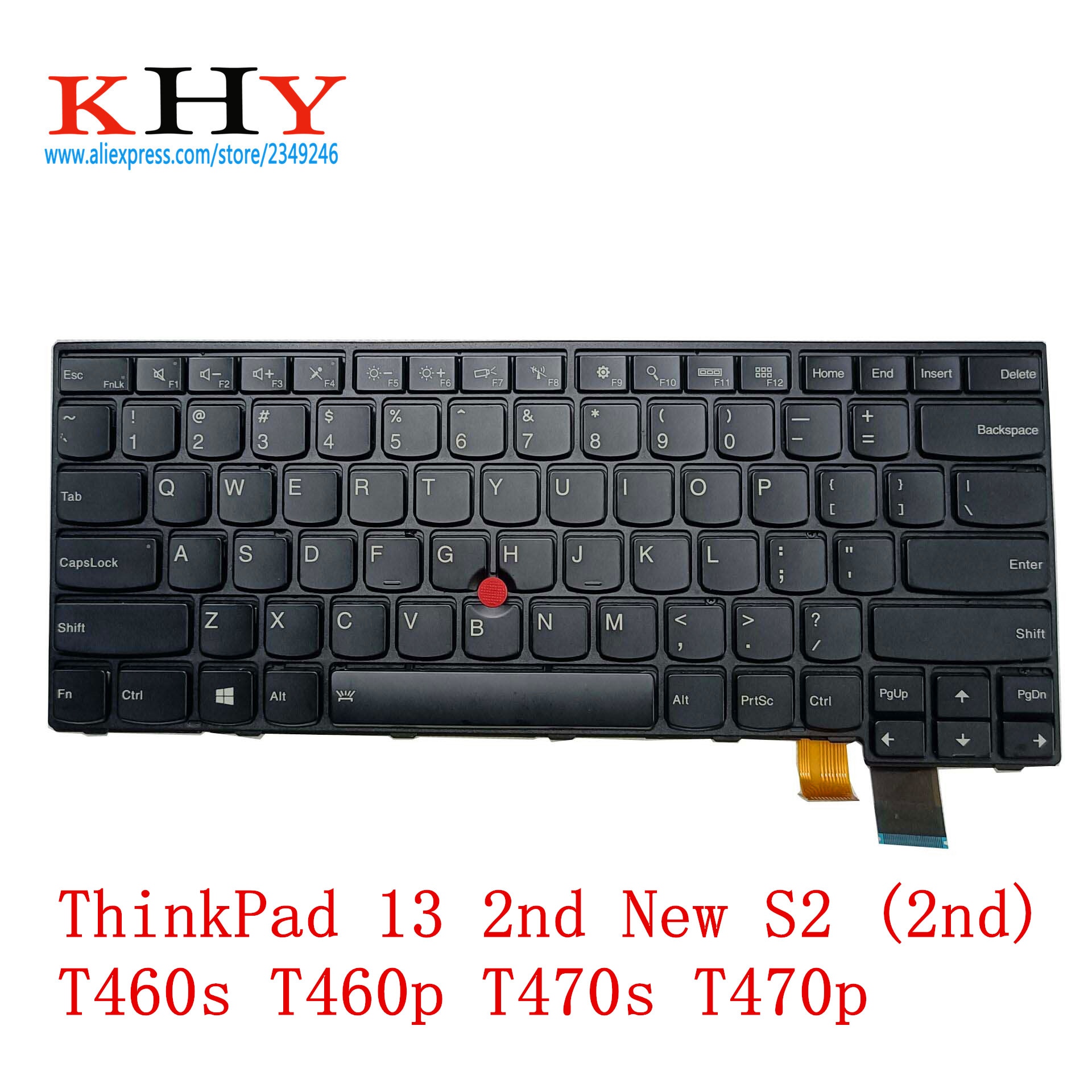 Tastiera Retroilluminata Di Ricambio Per Lenovo ThinkPad T460S, S2 2016-2017, ThinkPad 13 – Layout Inglese Americano Con Trackpoint E Strumenti Di Installazione - 4