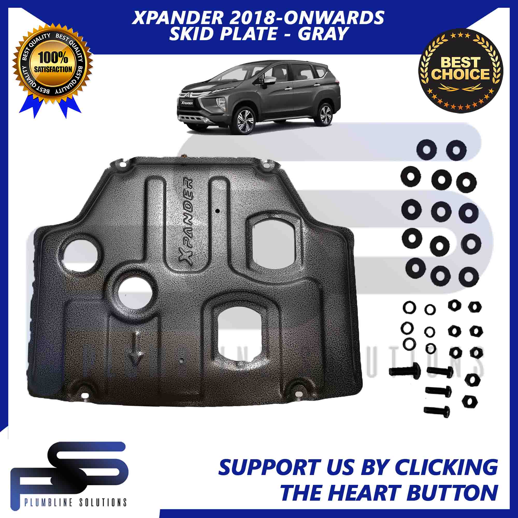 Mitsubishi Xpander Car Skid Plate Gray 2018 2019 2020 2021 Year Model ...