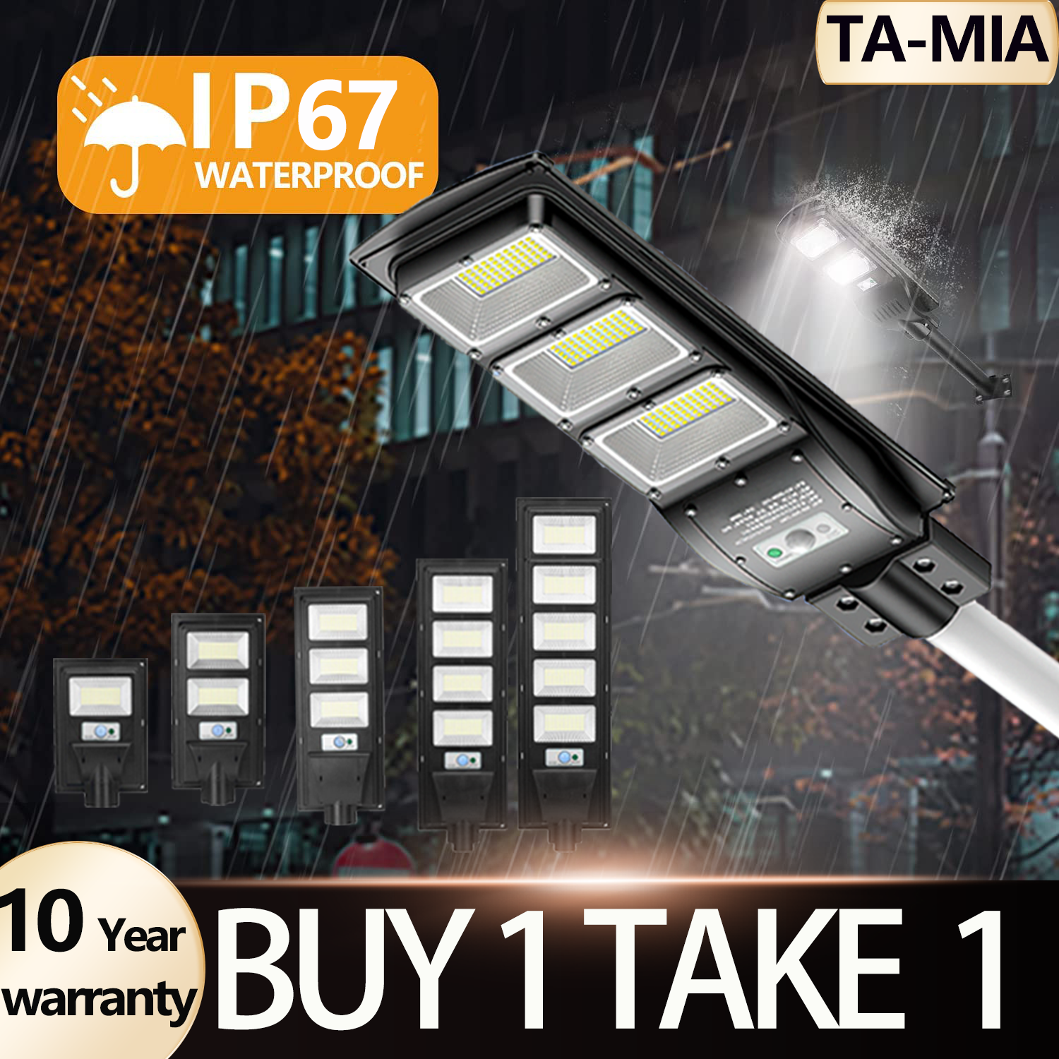 solar street light led outdoor waterproof IP67 300W 450W 600W Sensor Flood Lamp  Solar Wall Light Lazada PH