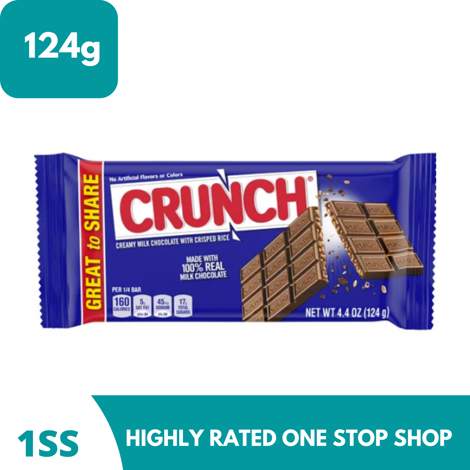 Nestle Crunch Giant Milk Chocolate Bar 124g Lazada PH