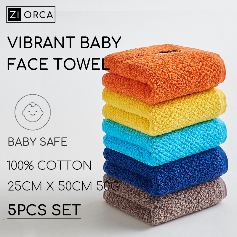 Ziorca Supima Antibacterial Face Towel 35 x 75cm 130g 100% Pima Cotton – ZI  ORCA