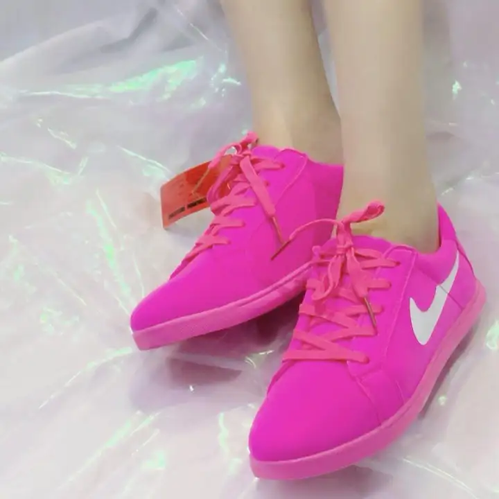 fluorescent colour shoes