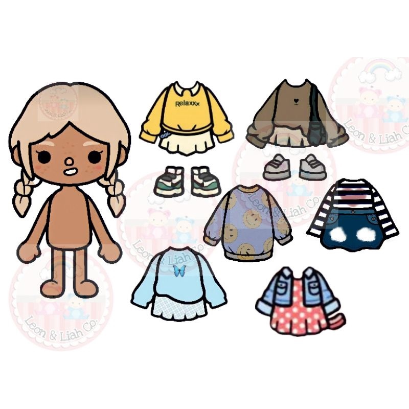 TOCA BOCA PAPERDOLLS LAMINATED | Lazada PH