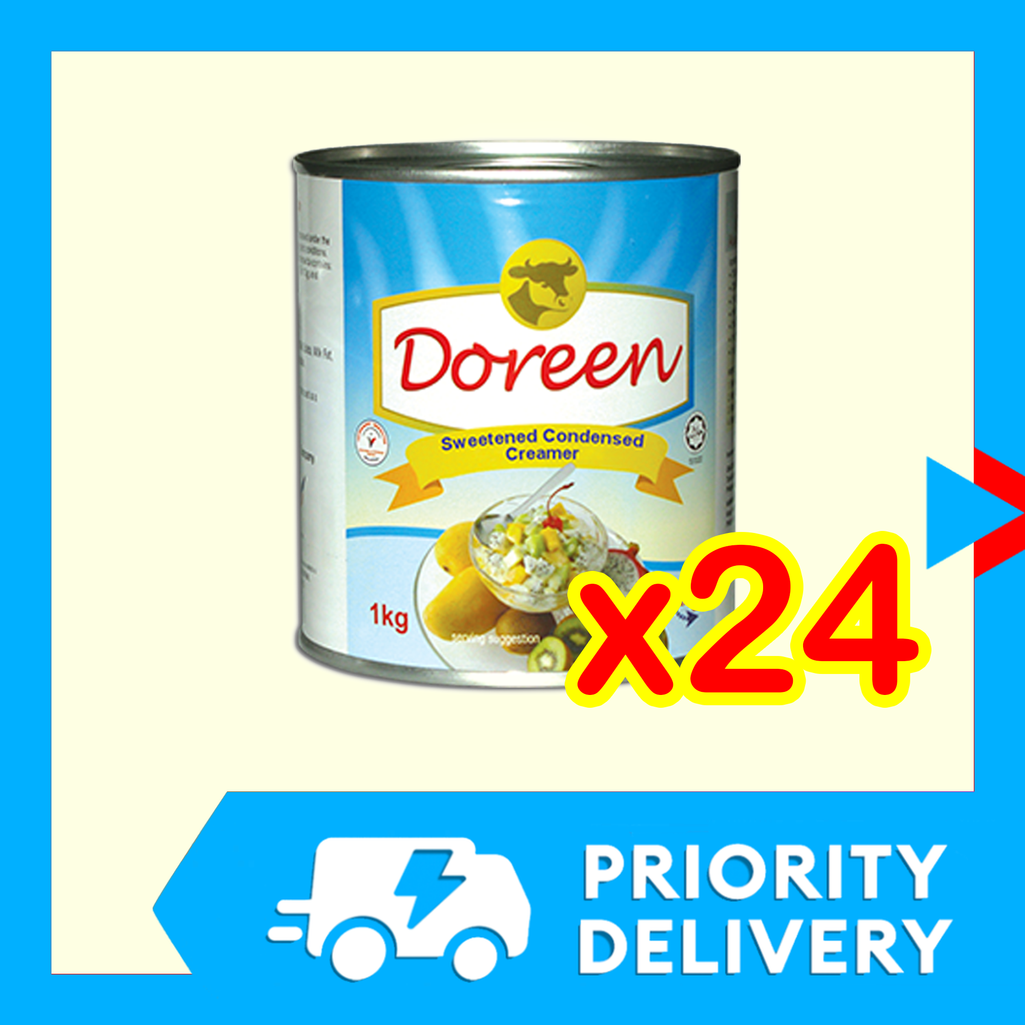 24 cans DOREEN CONDENSED MILK 1kg Doreen 1kg Doreen Milk Doren Milk