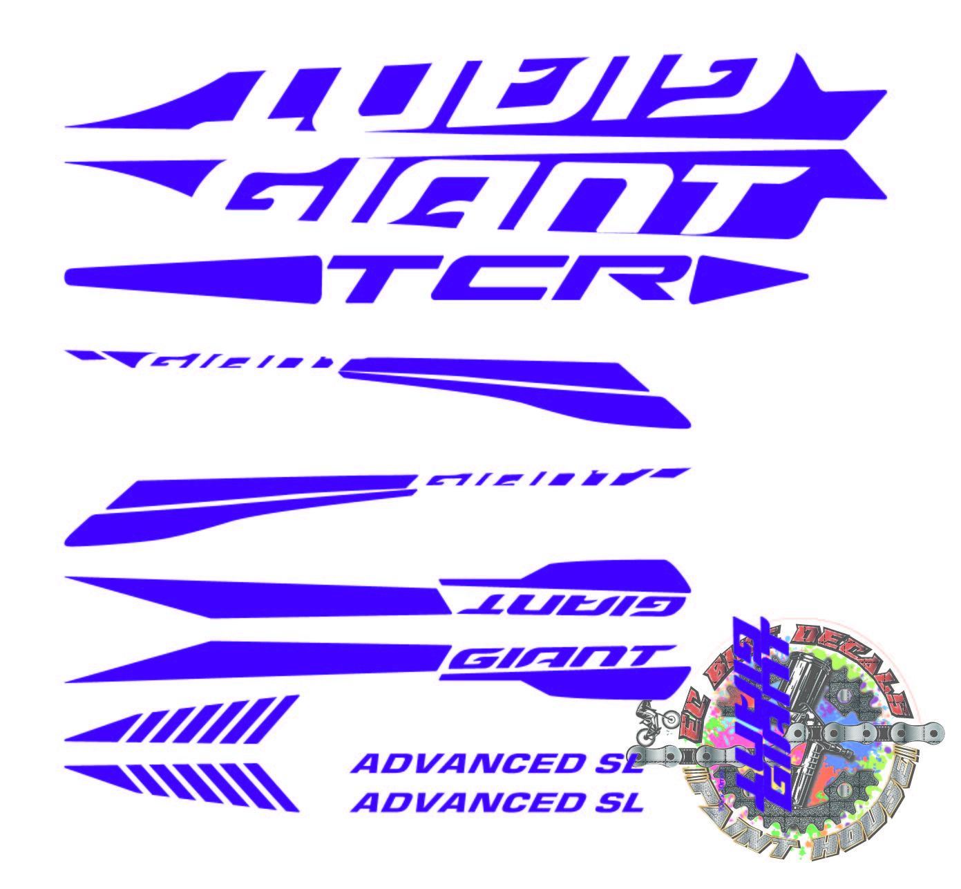 Giant TCR BIKE FRAME DECALS Lazada PH