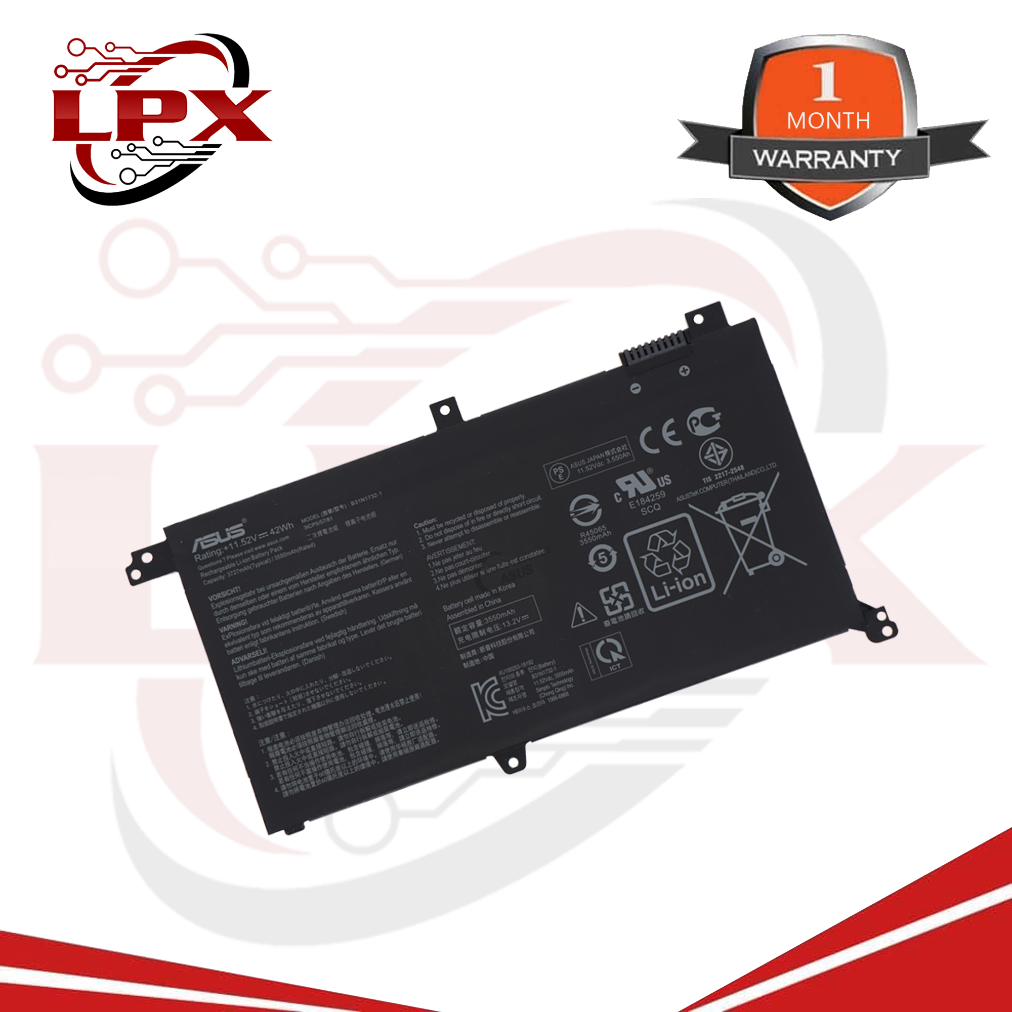 Asus Laptop Battery B31N1732 Compatible with Battery Part Numbers