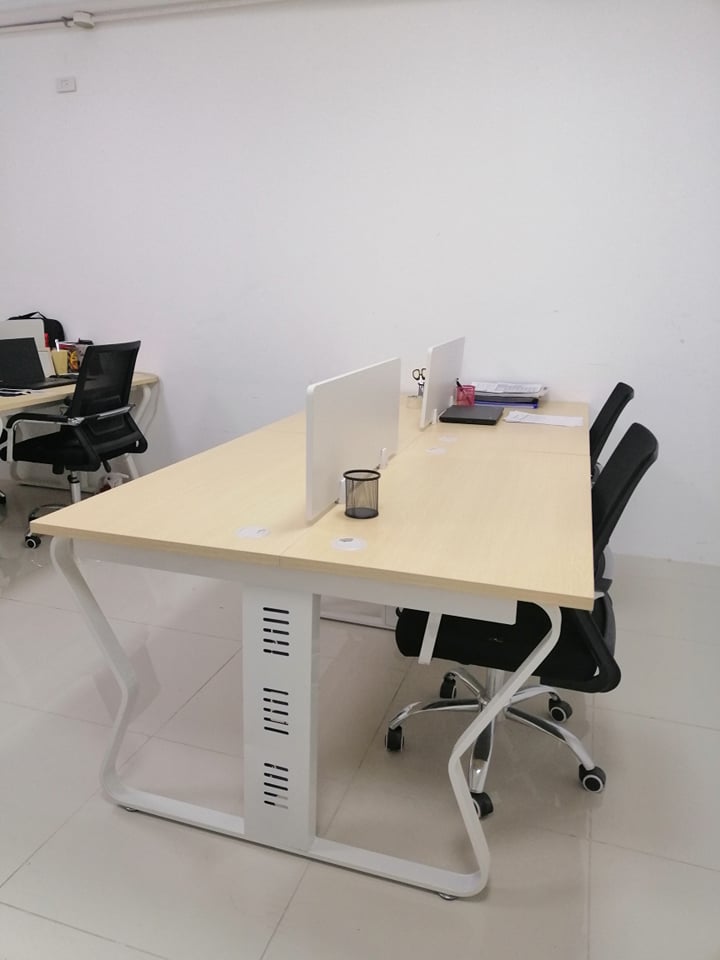 Office Table 4 Person Butterfly Foot With Partition Lazada Ph