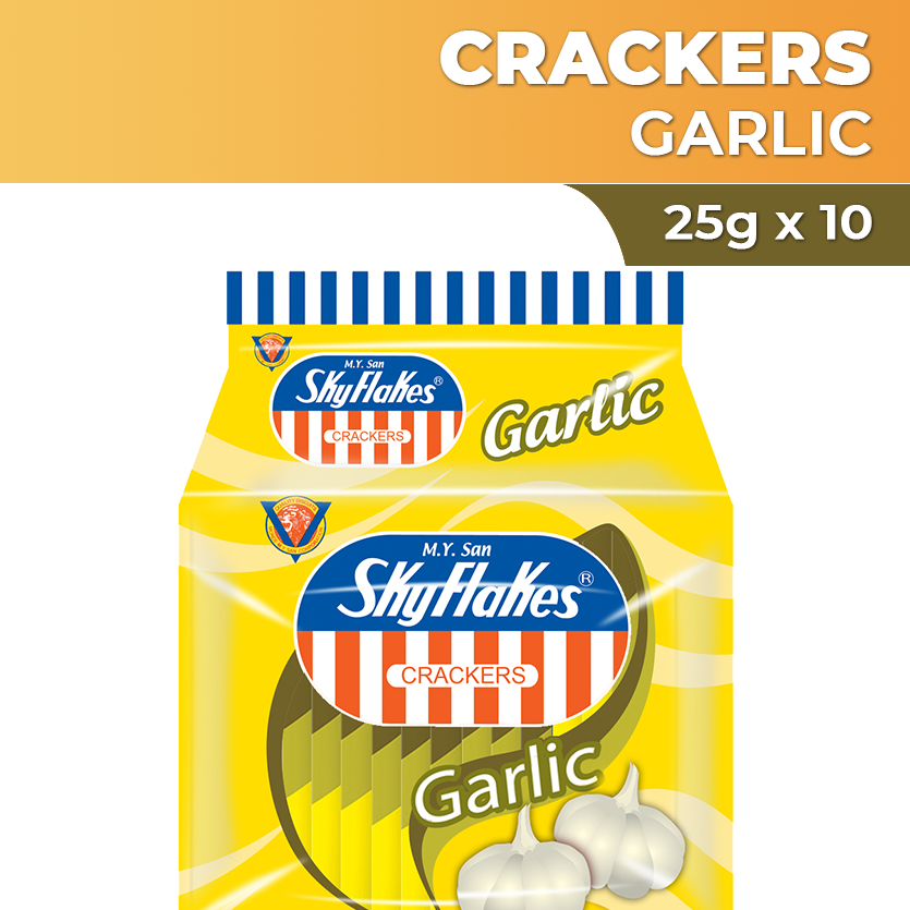 Skyflakes Crackers Garlic Flavor 25gx10 Lazada PH