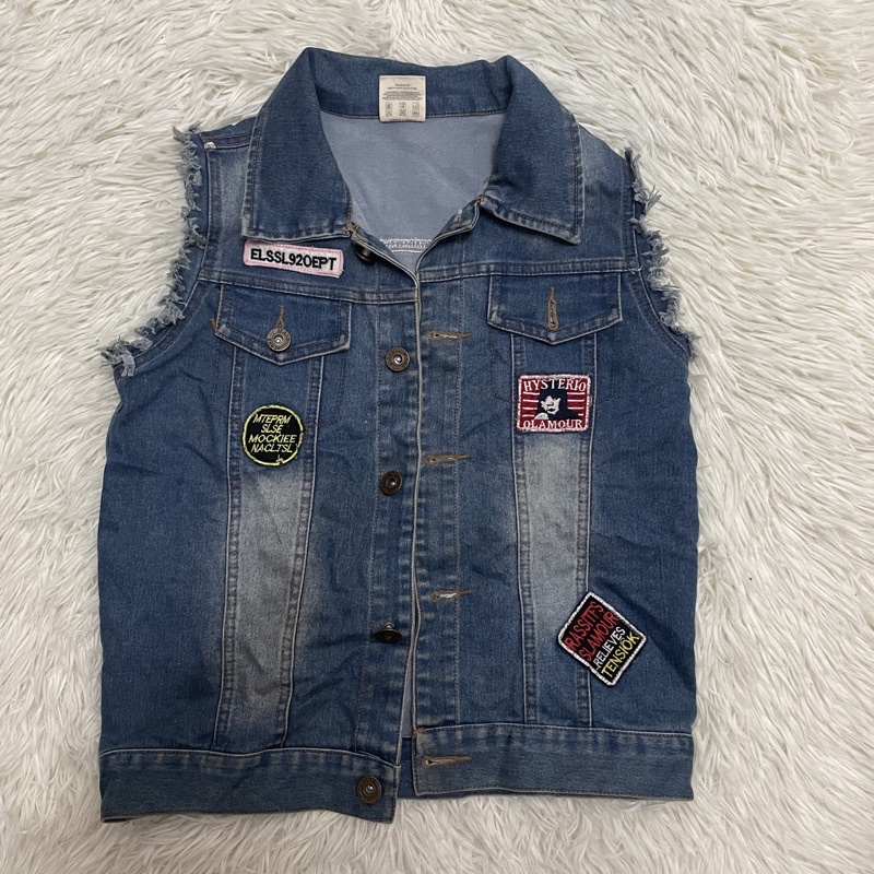 Denim Vest For kids maong vest fit 7y-9y | Lazada PH