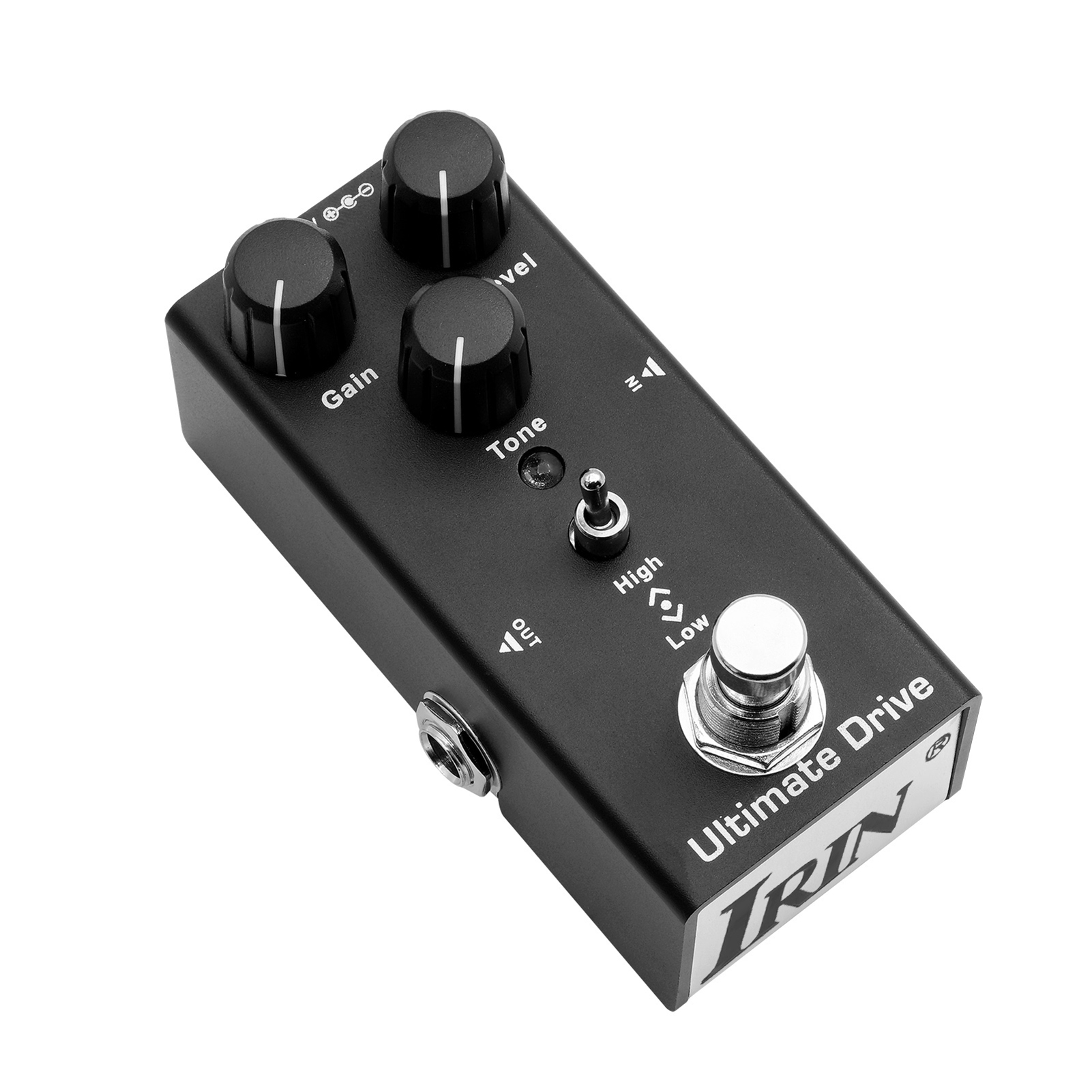 IRIN EF-02 Electric Guitar Effect Pedal Portable Guitar Effector Mini Single Electric Guitar Effect Pedal with True Bypass - Ultimate Drive (Black)