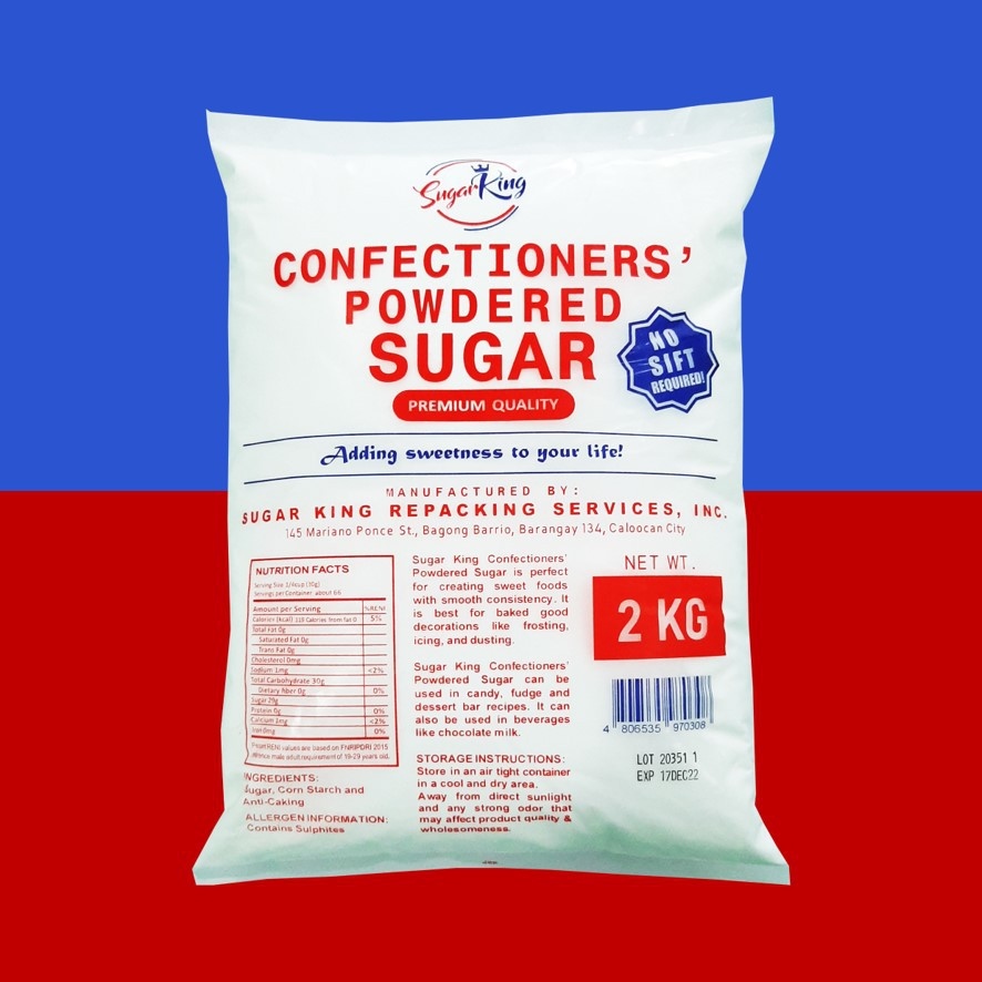 Sugar King Confectioners’ Powdered Sugar 2kg Lazada PH