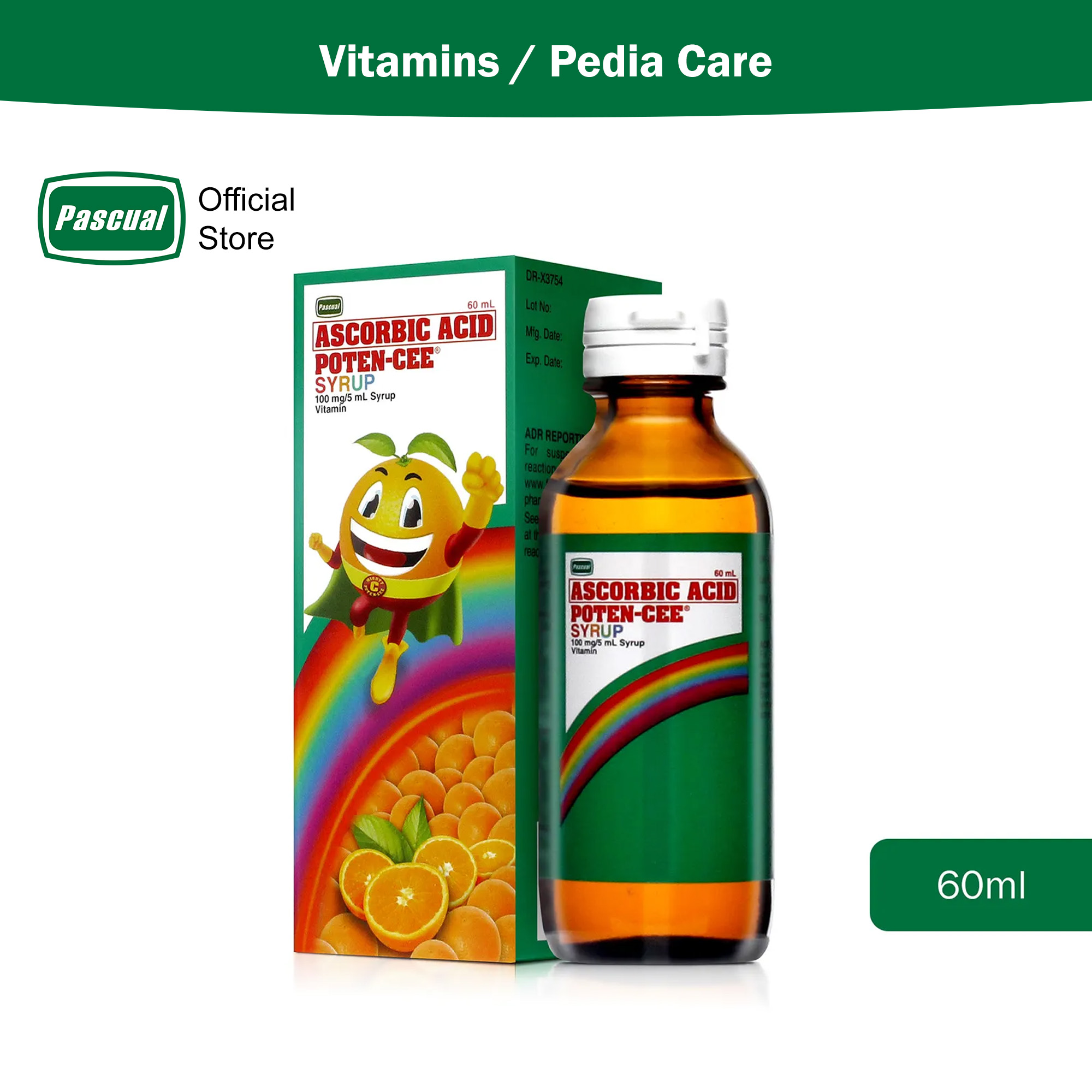 PotenCee Syrup 60ml (Ascorbic Acid) Lazada PH