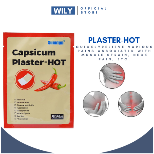 Hot Capsicum Plaster Pain Relief Patch Back Pain Joint Pain Ngalay Chinese Medical for Joints