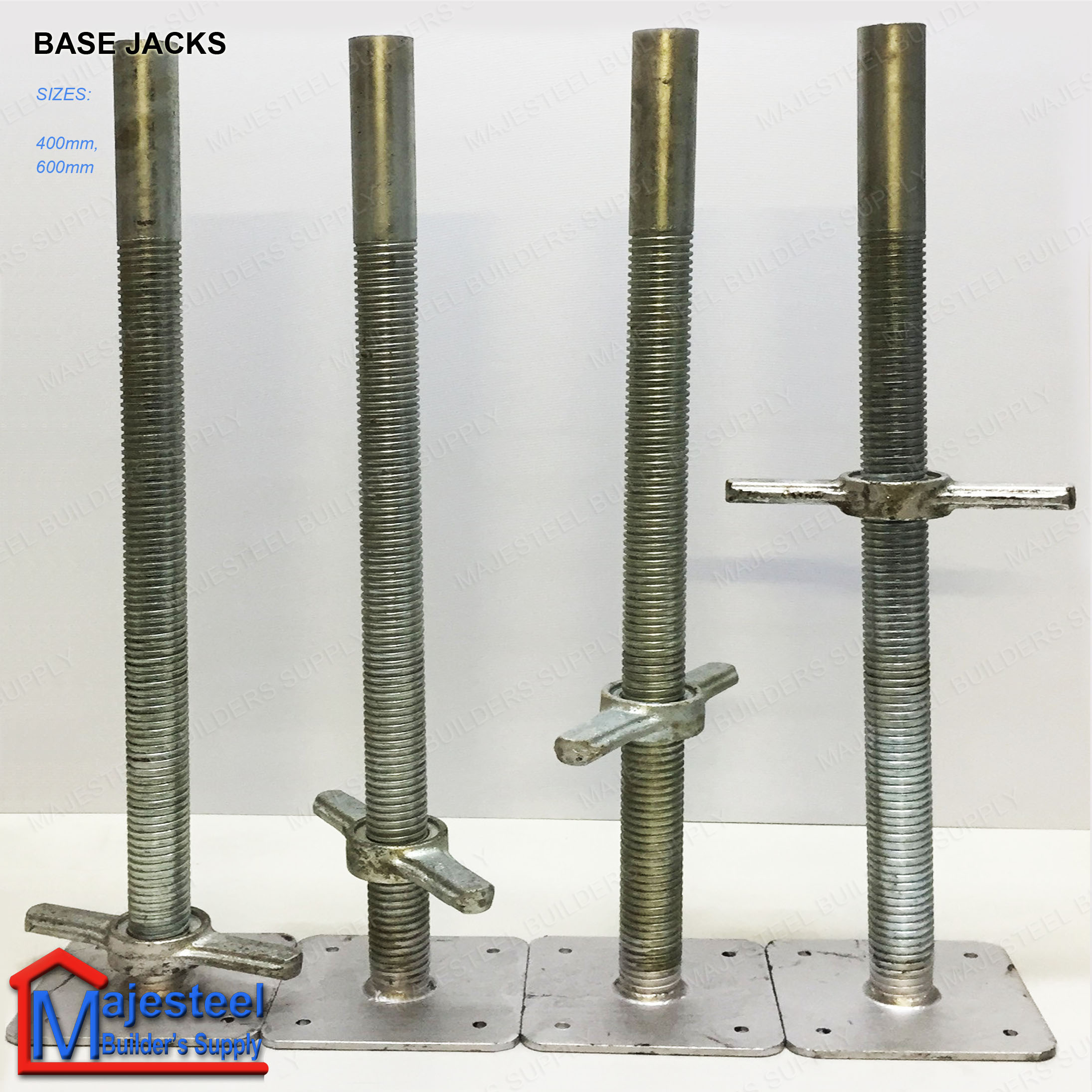 400mm/600mm Adjustable Scaffolding Screw Base Jack or U Head Jack