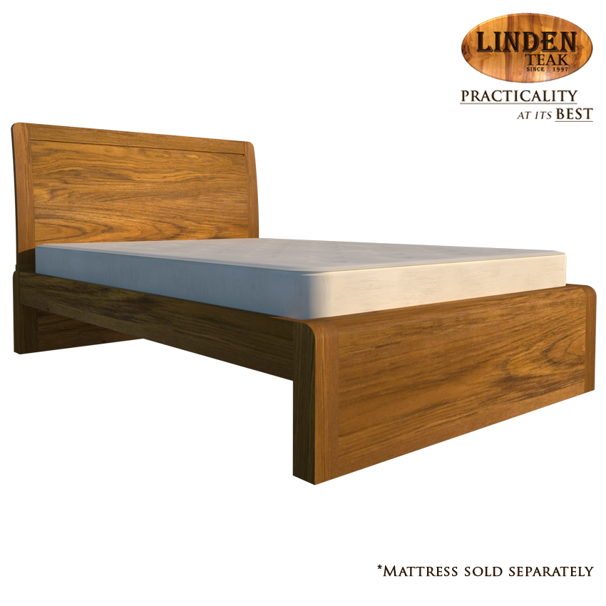 Linden Teak Handcrafted Solid Wood, Wooden Single Bed Frame Philippines