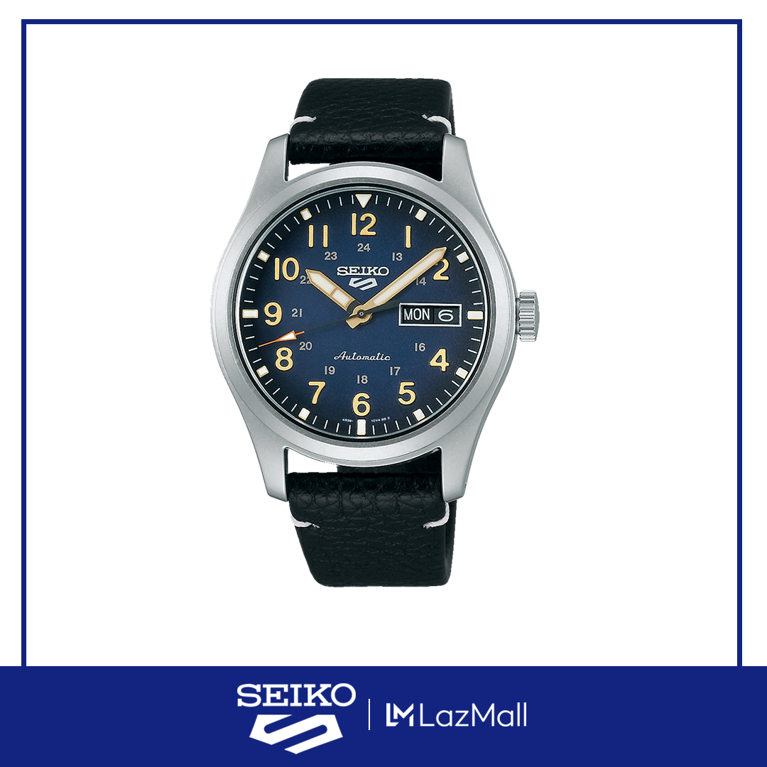 SEIKO SPORTS SRPG39K1 AUTOMATIC MENS WATCH CALFSKIN STRAP 100m