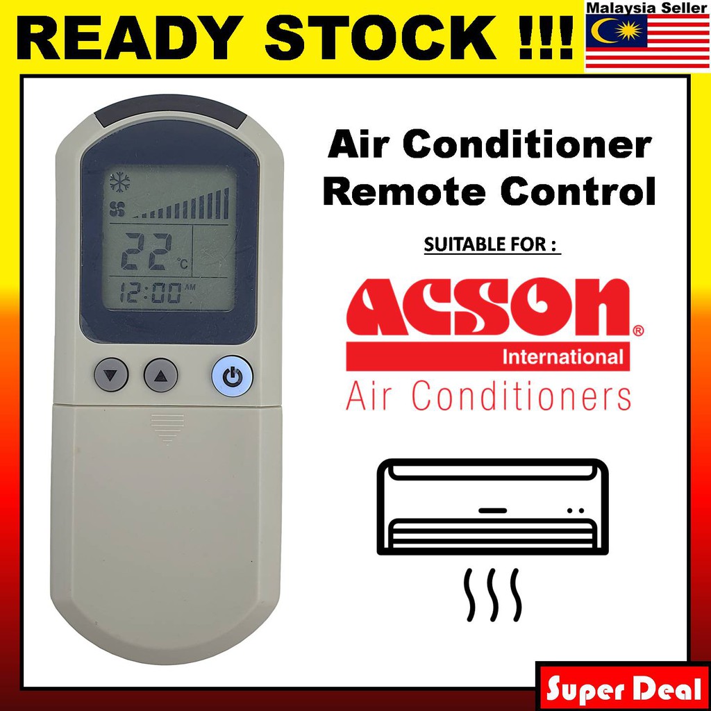 ACSON Air Cond Aircon Aircond Air Conditioner Remote Control