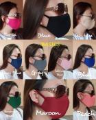 Men Women Washable Wedding Face Mask Election Gathering Neoprene Reusable Facemask Dust Mask Anti Pollution Mouth Nose Cover for Adults