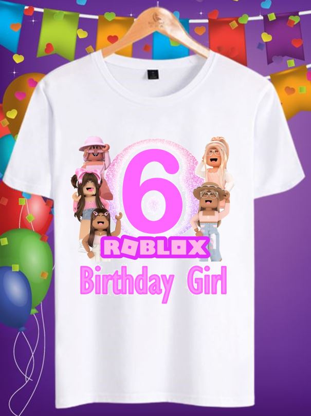 Roblox Girl Birthday Shirt Printable Transfer - oscarsitosroom