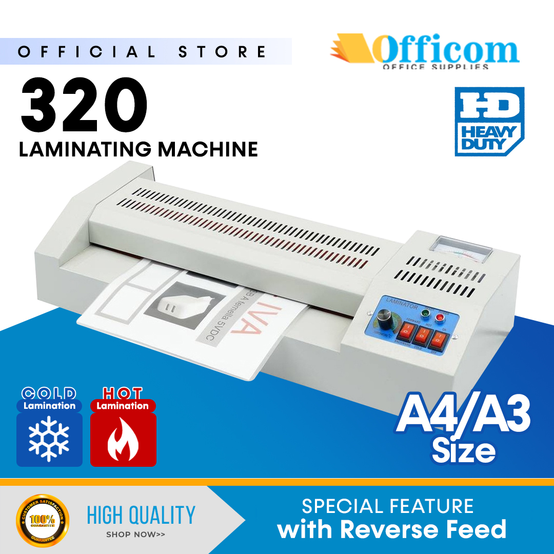 Officom 320 A3 A4 Laminator 220v Hot And Cold Heavy Duty Laminating