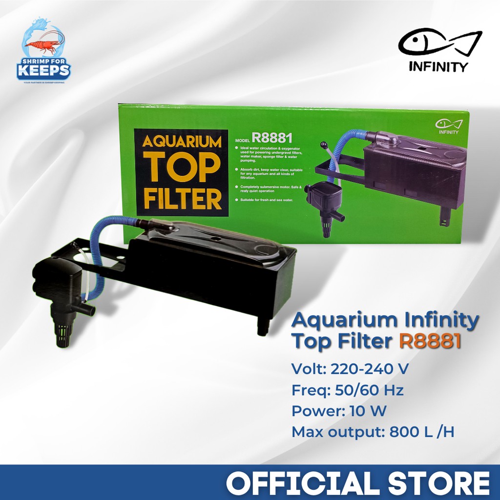 Infinity Aquarium Top Filter R8881 R8882 Overhead Aquarium filter for