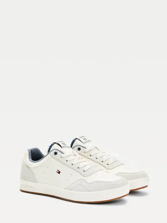 tommy hilfiger lightweight leather sneaker