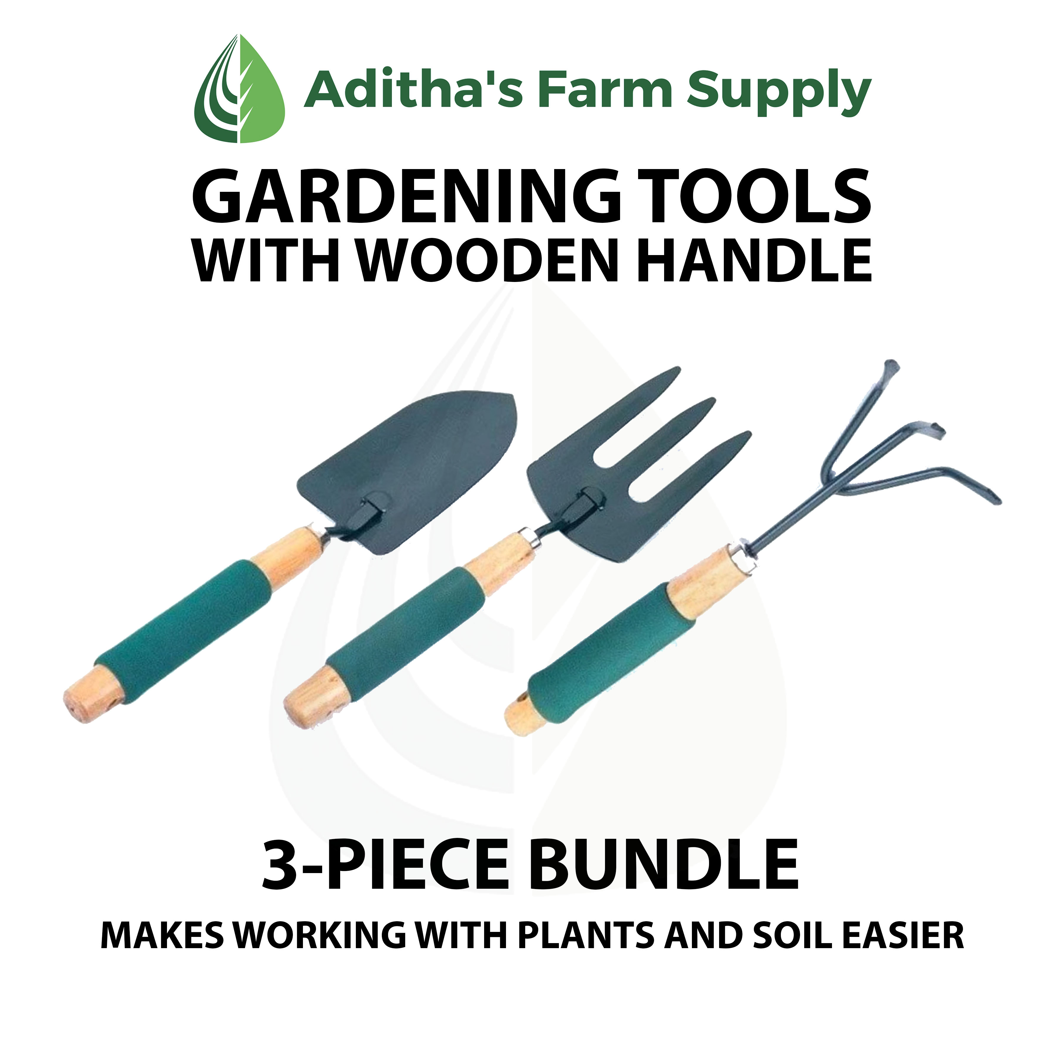 AFS Beginners' Essential Gardening Tools (Hand Rake, Trowel and Fork) Lazada PH