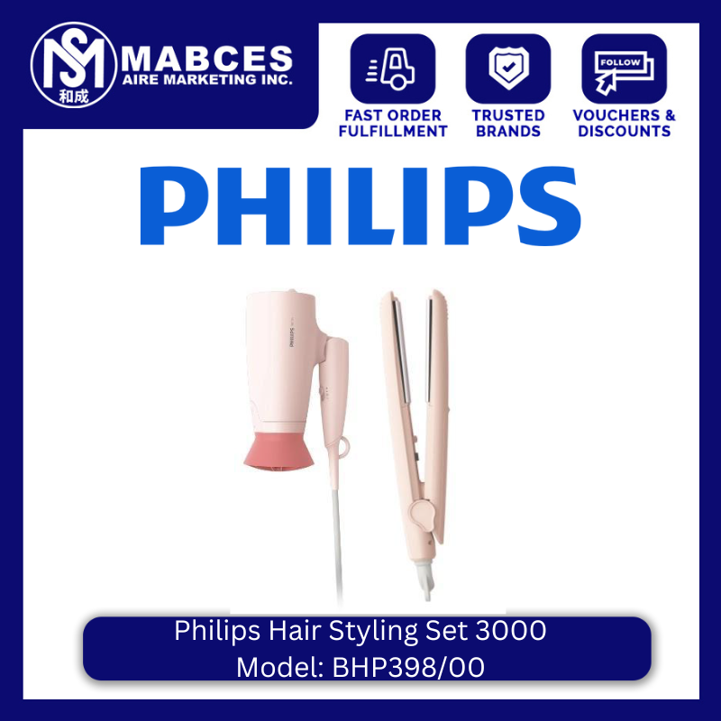 Philips Hair Styling Set 3000 BHP398/00 | Lazada PH