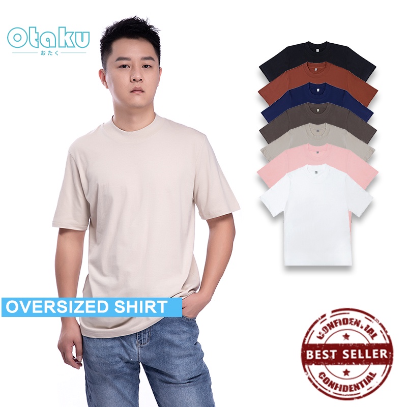 OTAKU Oversized T Shirt For Men Pro Club Shirt Cotton Loose Fit Unisex ...