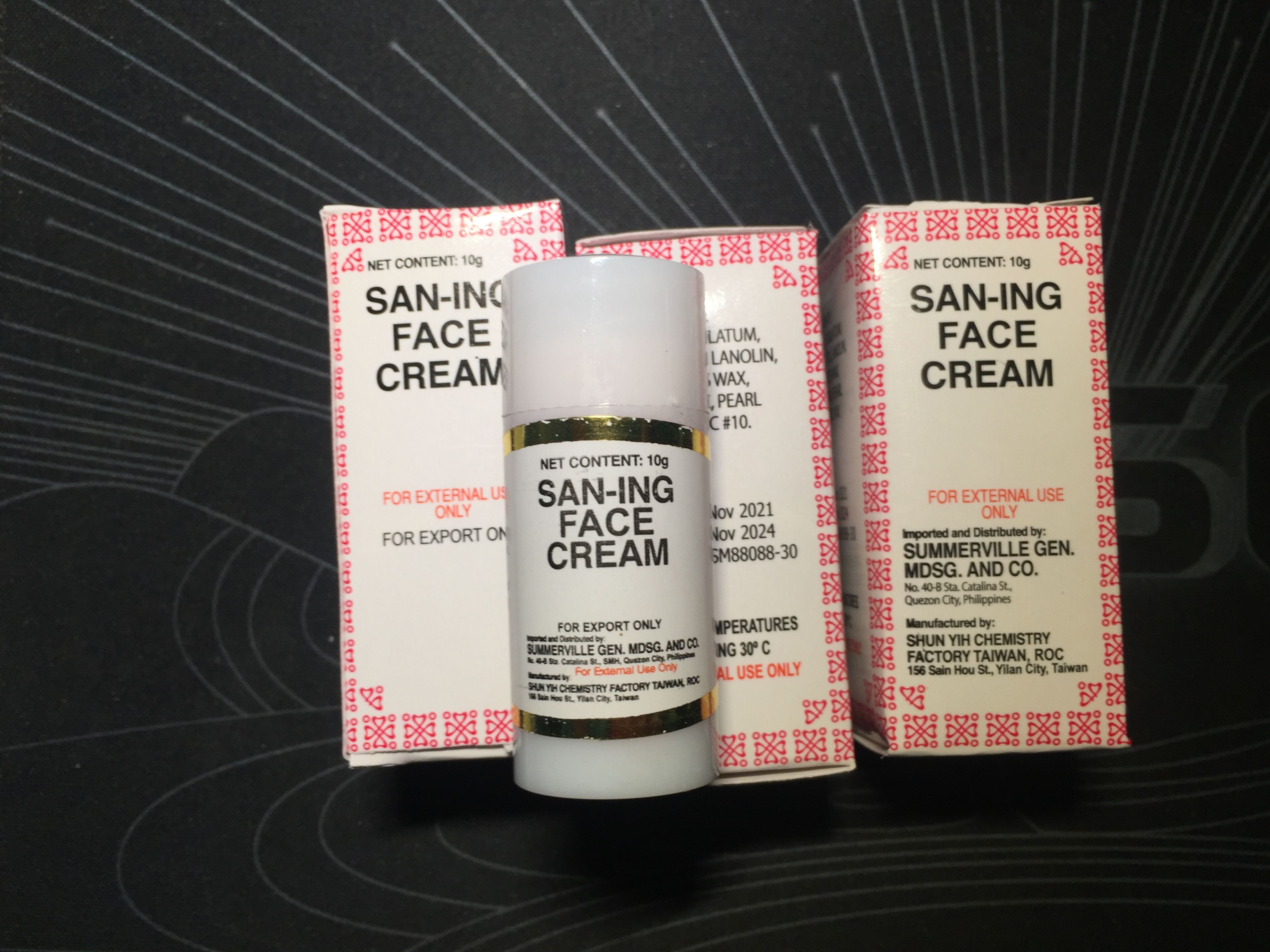 Saning face cream 10g sulfur cream Saning Lazada PH