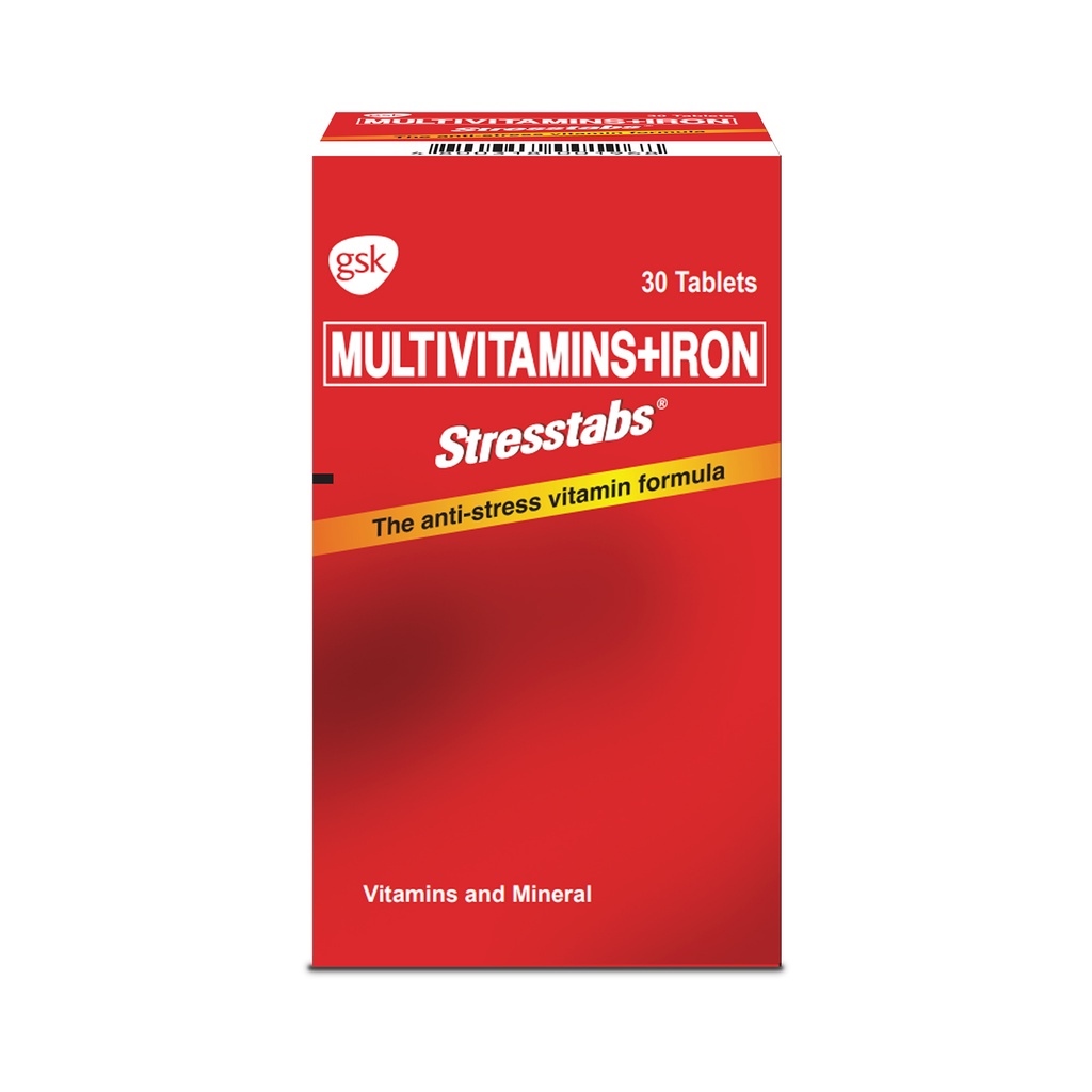 Multivitamins Iron (Stresstabs) 30s and Cholecalciferol Minerals
