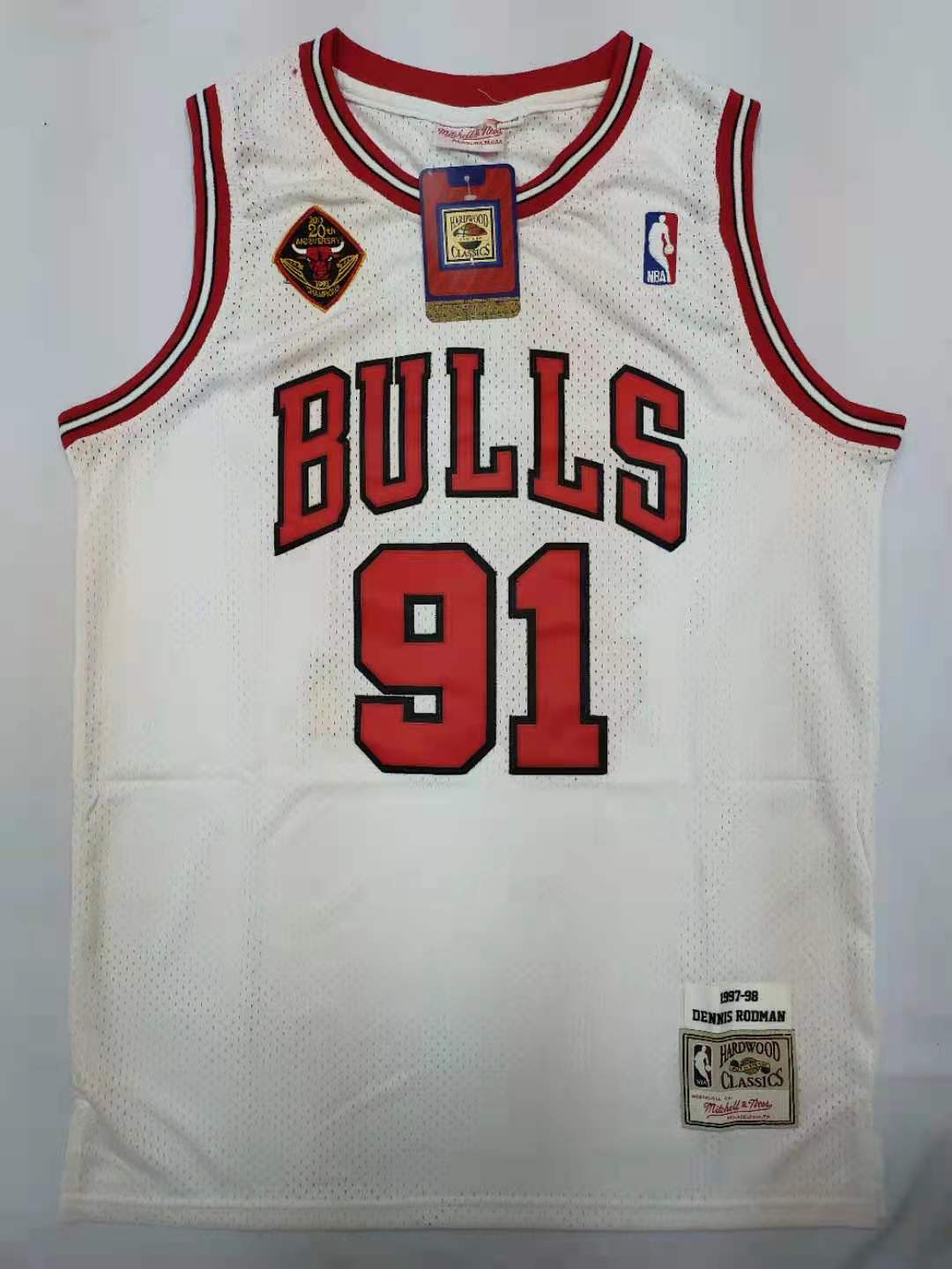 Chicago Bulls Dennis Rodman #91 Nba Great Player Throwback White Style Polo  Shirts - Peto Rugs