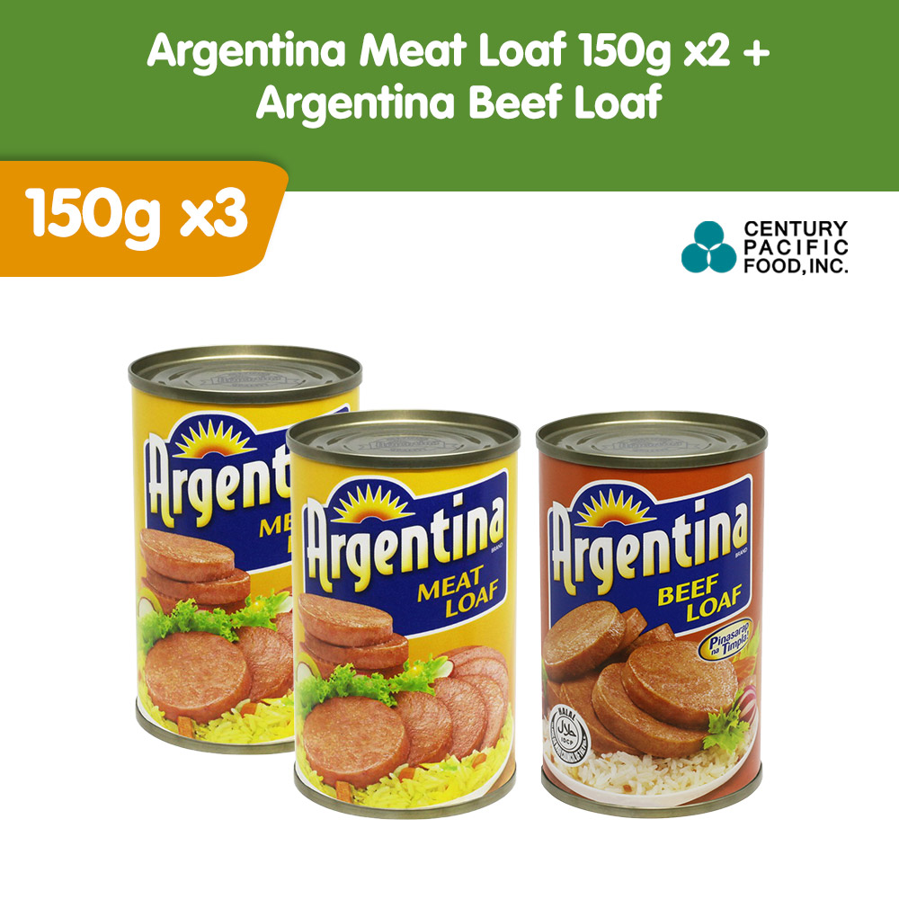 Argentina Meat Loaf x 2 + Argentina Beef Loaf 150g Lazada PH