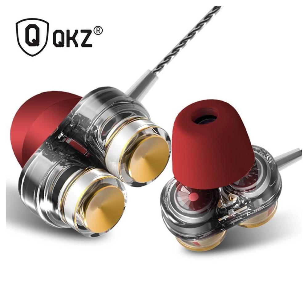 QKZ KD7 3.5mm Wired Headphones Dual Moving Coil In ear Headset