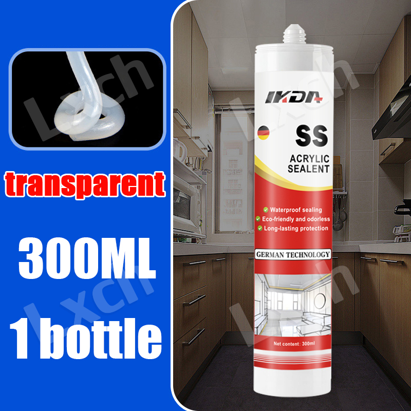 Free Silicon gun Multipurpose Silicone Sealant 300ml Powerful Adhesive / Malleable / Waterproof