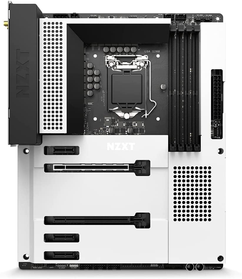 PinkleHub NZXT N7 Z590 Intel Z590 White Gaming Motherboard with Wi-Fi and  CAM Features (N7-Z59XT-W1)